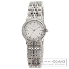SEIKO 7371 0090 Credor round face wristwatch SS SS ladies’ Used