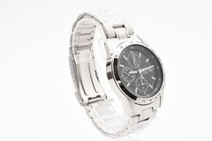 [Near MINT] SEIKO 7T92-0DW0 Black Dial Quart Chronograph Men’s Watch From JAPAN