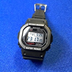 No-brand sports digital watch, waterproof.