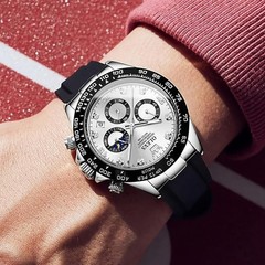 Waterproof Watch Men’s OLEVS Quartz Luxury Luminous Business Date Men Strap