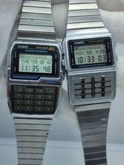 (Lot of 2) Vintage Casio DATA BANK DBC-610 & DBC-800 CALCULATOR (1990s)