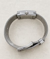 DKNY stainless steel watch square face Adjustable mesh band.