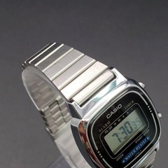 Casio LA670W Digital Quartz Watch Silver Pre-Owned