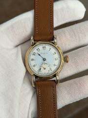 Vintage Elgin Art Deco Fancy Enamel Dial 7J Men’s Classic Dress Watch 1920s