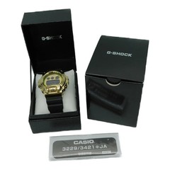 CASIO G SHOCK G SHOCK GM 6900G 9JF Quartz Digital Rubber Black x Gold 20 ATM Wat