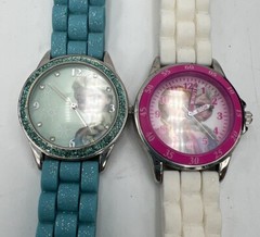 Lot 2 Watches Disney Characters Watch FZN3840 FZN3550 White Blue