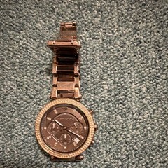 Michael Kors MK6378 Rose Gold Quartz Chronograph Date Watch 100m WR