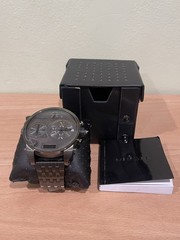 Diesel Mr Daddy Oversized Chronograph Watch DZ7247 3 Bar Gun Metal New Batteries