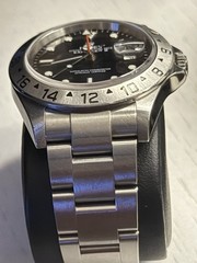 2003 Rolex Explorer II 16570 Black Dial, No Box/Papers. Light wear