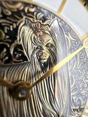 Marriage Watch – Swiss Vintage Movement 49mm, Hand Engraved Custom Gold Dial Dog
