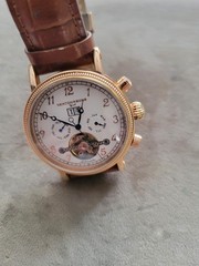 MEN’S CHRONOGRAPH NEWTON&SONS AUTOMATIC N0.AG205220,WATER PROOF 5 ATM DATE