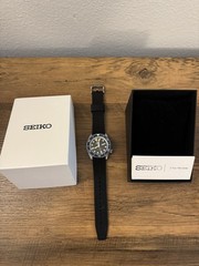 Seiko 5 Sport Mens SRPD93 Blue Dial Automatic Silicone Band Watch (READ)