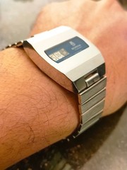 1970’s Rare Vintage Digital Sorna 2599 Jump Hour Blue Edition Switzerland