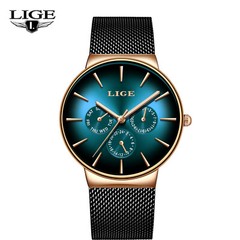 Men’s Luxury Watch Quartz Ultra-thin Date Stainless Steel Waterproof Wristwatch