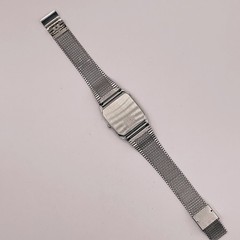 Vintage SEIKO Chronos Quartz 9021-5130 Square White Dial Men’s Watch New Battery