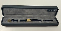 ⌚️RADO Florence 153.3606.2N Woman’s Qz Watch Square Gold Dial W/Box, New🔋, 📄