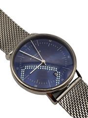 STERNGLAS Zeitmesser Naos Automatic (38mm) Blue Dial / Stainless Steel Mesh