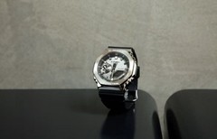 Casio GA2100 G-Shock Silver Case Black Dial Sports Watch With Box