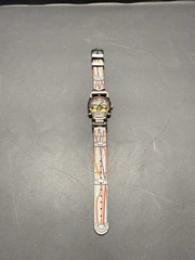 Vtg Star Wars C-3PO Face Dial Watch Unisex 30mm Gold Tone Gray