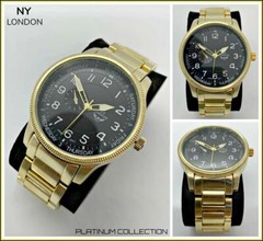 Men’s CLASSY ELEGANT DIVER Round Gold LUXURY Designer Fashion WRIST WATCH 45mm