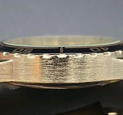 VTG Accutime 47mm All SS Gold Tone Japan Quartz Watch Rotating Bezel New Battery