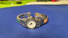 Vivani Women’s Watch Southwest Silver Tone With 6 Gem Stones