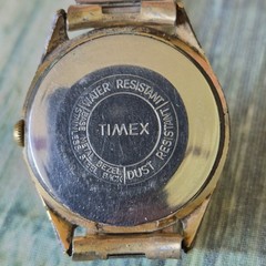 Vtg Timex 21 Jewels Watch Mens Gold Filled Band For Parts Repair Not Working