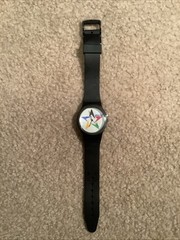 Vintage 1980’s Speedo Swimming STAR DESIGN Water Resistant Watch NEW BATTERY