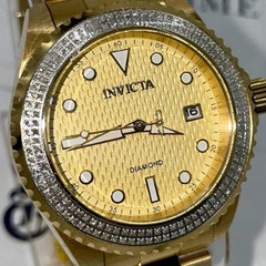 Invicta Elite Diamond 0.76 Carat Diamond Unisex Watch – 38mm, Gold (48777)
