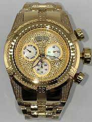 Invicta Reserve Bolt Zeus 53mm Gold 1.81 Ct Diamond MOP Dial Men’s Watch (39382)
