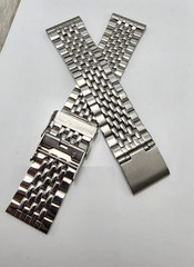 20mm Silver Jubilee Stainless Steel Watch Band Bracelet Fold ver Clasp Replace