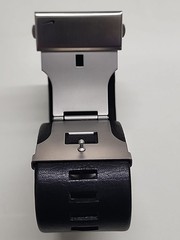 Nike Oregon Series Mens Stainless Black Leather Steel Digital Chrono Watch