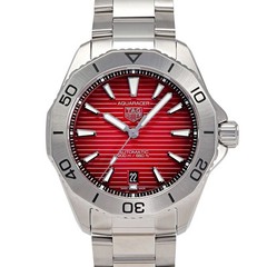 TAG Heuer Aquaracer WBP2114.BA0627 Stainless Steel 40.0mm Red Dial #YKW859
