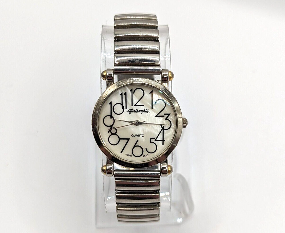 Afterthoughts Analog Womens Watch Quartz Silver Tone Keeps Time New Battery