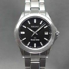 SEIKO Grand Seiko 8J56-8020 Black Quartz Men’s Watch 37mm Fast Shipping