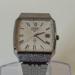 Seiko QT 0822-5010 Vintage Quartz Watch Roman Dial As-Is