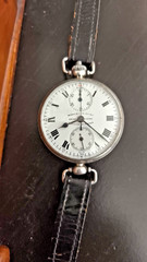 1919 INDIAN MARKET Wristwatch Marcks & Co Ltd, Bombay & Poona