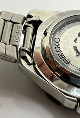 Seiko 5 Sports 7S36-01X0 40mm Automatic Black Dial Stainless Band w/ EXTRA LINKS