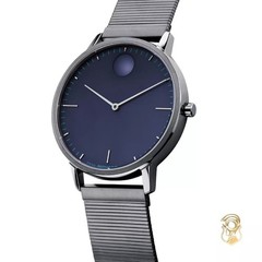 MOVADO BOLD FACE 3640177 NAVY BLUE DIAL GREY ION MESH SS BAND 41 mm MEN’S WATCH