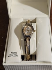 Precision by Gruen women gold silver two tone Analog Watch Dead Stock New In Box