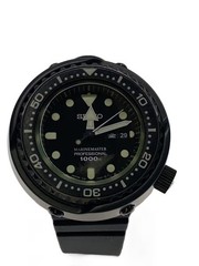 SEIKO Quartz Watch Analog Rubber Black Black 7c46 0ah0 Prospex Marine Master Dat