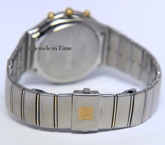 Eterna Airforce Moonphase Chronograph Steel 18k Gold Men’s 37mm Quartz Watch