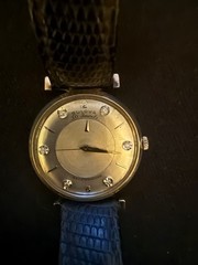 Vintage 1960 Bulova “30” Mystery Dial Watch – 10K Gold Filled – Silver Sunburst