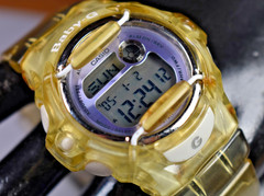 CASIO BG169r (3252) Baby-G Clear/Blue Women’s Watch NEW BATTERY!