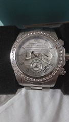 Technomarine Manta Ray Women’s 38mm Silver Crystal Luxe Chrono Watch TM-222009
