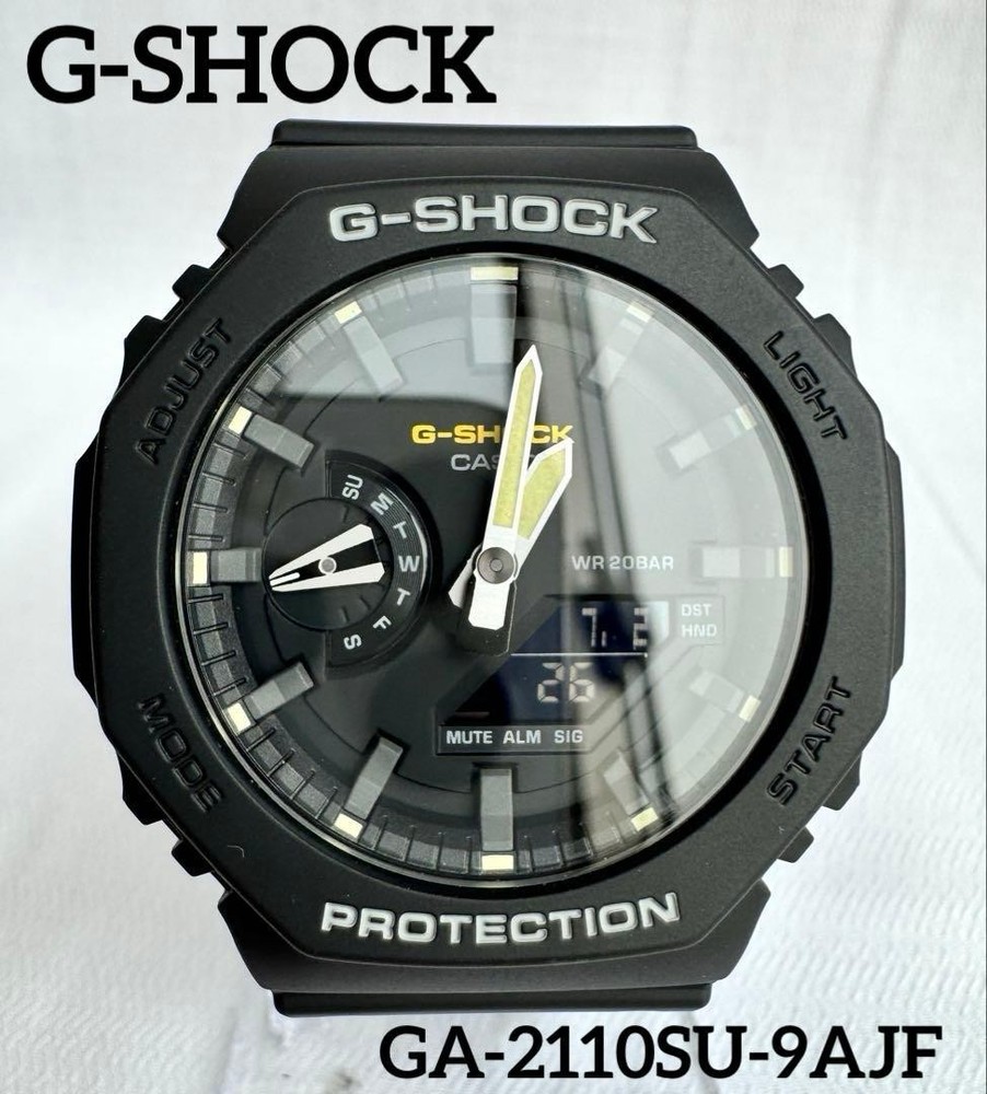 CASIO G-SHOCK GA-2110SU-9AJF Analog Watch Black Used Japan