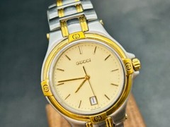 [N MINT] 1 Day Shipping Gucci 9040M Gold-Plated Men’s or Women’s Watch