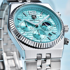 BENYAR Men’s Quartz Chronograph Moon Phase Watch Waterproof Luminous