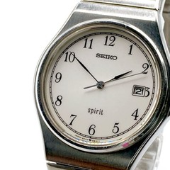SEIKO 5P32-6B30 Quartz Men Wristwatch Silver Dial