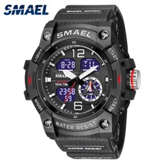 SMAEL Men Sport Watch for Students Outdoor Stopwatch LED Digital Quartz Watches